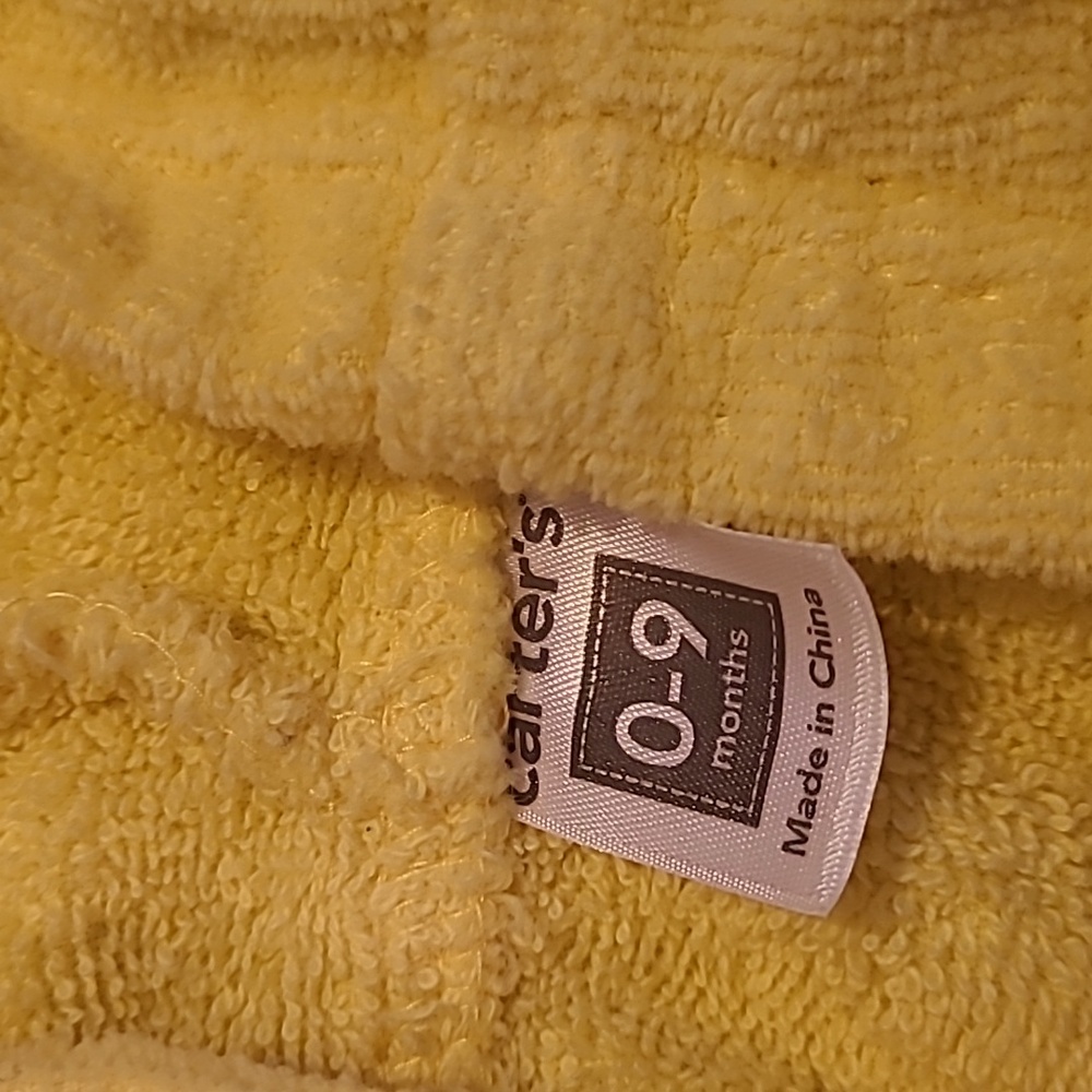 Carter's Soft Yellow Baby Robe - Chick - Picture 2 of 2